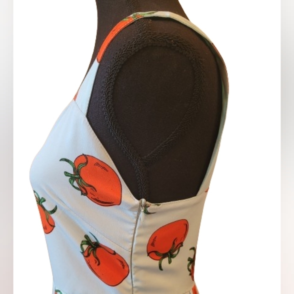 COMPAÑIA FANTASTICA Tomato Collection Lined Sundress, Designed in Spain - Picture 5 of 16